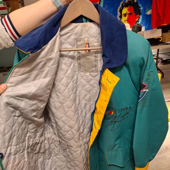 Michael Schumacher Formula one F1 green racing jacket - Picture 7 of 12